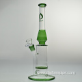 Wholesale Straight Glass Beaker with Honeycomb Glass bong water pipe with clear bowl Accept OEM and ODM